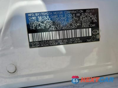 Zdjęcie 13 z 13 samochodu: 2011 LEXUS LS 460L VIN:JTHDL5EF4B5003457 - miniatura