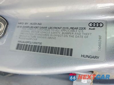 Zdjęcie 12 z 12 samochodu: 2018 AUDI A3 PREMIUM VIN:WAUAUGFF3J1059730 - miniatura