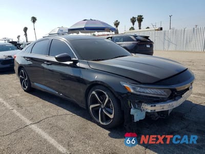 Czwarte zdjęcie samochodu z boku: 2021 HONDA ACCORD SPORT VIN:1HGCV1F39MA030170 - miniatura