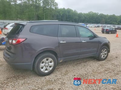 Trzecie zdjęcie samochodu z tyłu: 2014 CHEVROLET TRAVERSE LS VIN:1GNKRFED2EJ307384 - miniatura