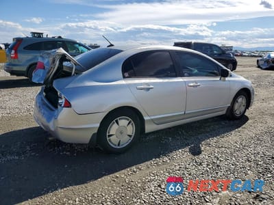 Trzecie zdjęcie samochodu z tyłu: 2008 HONDA CIVIC HYBRID VIN:JHMFA36298S031392 - miniatura