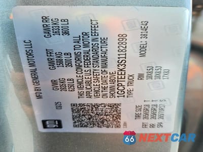 Zdjęcie 13 z 13 samochodu: 2025 CHEVROLET COLORADO TRAIL BOSS VIN:1GCPTEEK3S1182898 - miniatura