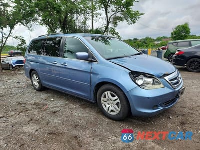 Czwarte zdjęcie samochodu z boku: 2007 HONDA ODYSSEY EX VIN:5FNRL38487B005255 - miniatura