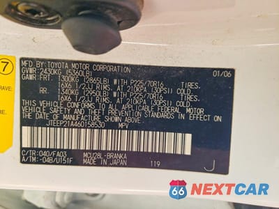Zdjęcie 13 z 13 samochodu: 2006 TOYOTA HIGHLANDER LIMITED VIN:JTEEP21A460158530 - miniatura
