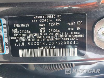 Zdjęcie 12 z 12 samochodu: 2023 KIA K5 LXS VIN:5XXG14J23PG208045 - miniatura
