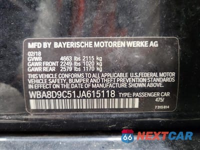 Zdjęcie 12 z 12 samochodu: 2018 BMW 330 XI VIN:WBA8D9C51JA615118 - miniatura