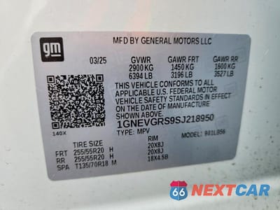 Zdjęcie 14 z 14 samochodu: 2025 CHEVROLET TRAVERSE LT VIN:1GNEVGRS9SJ218950 - miniatura
