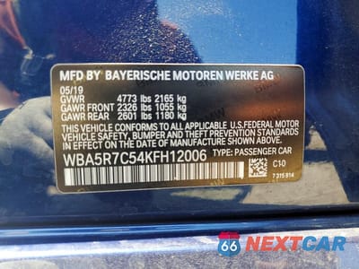 Zdjęcie 12 z 12 samochodu: 2019 BMW 330XI VIN:WBA5R7C54KFH12006 - miniatura