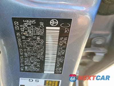 Zdjęcie 12 z 12 samochodu: 2022 TOYOTA COROLLA LE VIN:JTDEPMAE8NJ219969 - miniatura