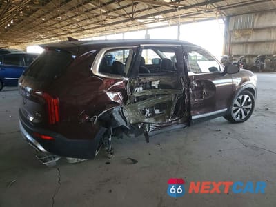 Trzecie zdjęcie samochodu z tyłu: 2020 KIA TELLURIDE S VIN:5XYP64HC3LG028943 - miniatura
