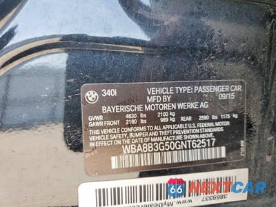 Zdjęcie 12 z 12 samochodu: 2016 BMW 340 I VIN:WBA8B3G50GNT62517 - miniatura