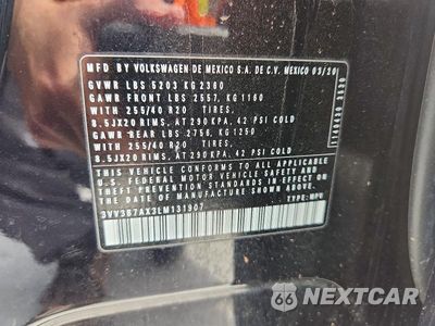 Zdjęcie 12 z 12 samochodu: 2020 VOLKSWAGEN TIGUAN VIN:3VV3B7AX3LM131907 - miniatura