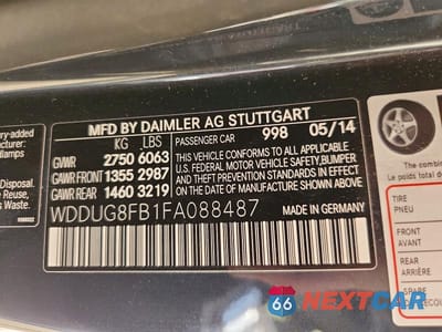 Zdjęcie 12 z 12 samochodu: 2015 MERCEDES-BENZ S 550 4MATIC VIN:WDDUG8FB1FA088487 - miniatura