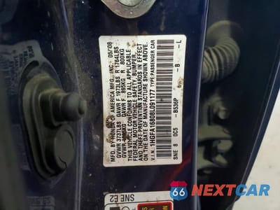 Zdjęcie 13 z 13 samochodu: 2008 HONDA CIVIC EX VIN:1HGFA16808L091177 - miniatura