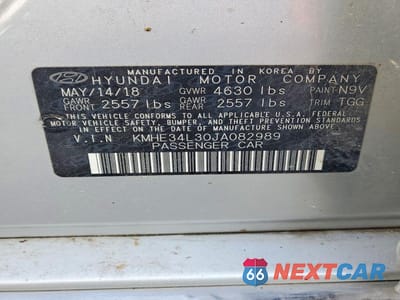 Zdjęcie 12 z 12 samochodu: 2018 HYUNDAI SONATA HYBRID LIMITED VIN:KMHE34L30JA082989 - miniatura