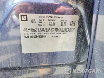 Zdjęcie 12 z 12 samochodu: 2013 CHEVROLET CRUZE LS VIN:1G1PA5SG0D7295559 - miniatura