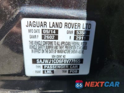 Zdjęcie 12 z 12 samochodu: 2015 JAGUAR XJ VIN:SAJWJ1CD6F8V77865 - miniatura