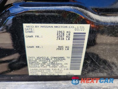 Zdjęcie 12 z 12 samochodu: 2022 NISSAN ALTIMA SV VIN:1N4BL4DV0NN364738 - miniatura