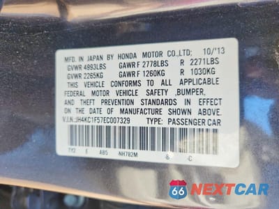 Zdjęcie 12 z 12 samochodu: 2014 ACURA RLX TECH VIN:JH4KC1F57EC007329 - miniatura