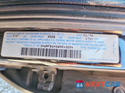 Zdjęcie 12 z 12 samochodu: 1998 VOLKSWAGEN JETTA TDI VIN:3VWRF81H5WM243024 - miniatura