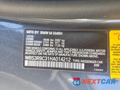 Zdjęcie 12 z 12 samochodu: 2017 BMW M4 VIN:WBS3R9C31HA014212 - miniatura