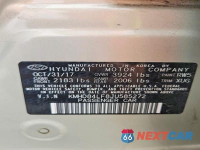 Zdjęcie 13 z 13 samochodu: 2018 HYUNDAI ELANTRA SEL VIN:KMHD84LF8JU585272 - miniatura