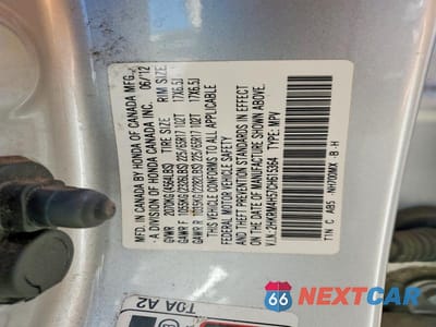 Zdjęcie 13 z 13 samochodu: 2012 HONDA CR-V EX VIN:2HKRM4H57CH615364 - miniatura