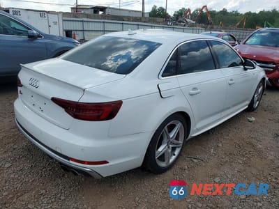 Trzecie zdjęcie samochodu z tyłu: 2018 AUDI S4 PREMIUM PLUS VIN:WAUB4AF42JA019445 - miniatura