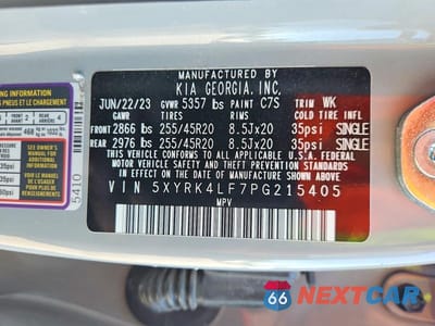 Zdjęcie 13 z 13 samochodu: 2023 KIA SORENTO SX VIN:5XYRK4LF7PG215405 - miniatura