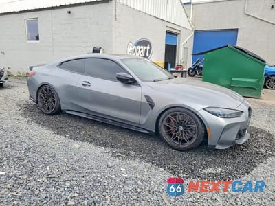 Czwarte zdjęcie samochodu z boku: 2022 BMW M4 COMPETITION VIN:WBS43AZ06NCK43599 - miniatura