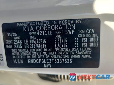 Zdjęcie 12 z 12 samochodu: 2026 KIA NIRO LX VIN:KNDCP3LE3T5337626 - miniatura