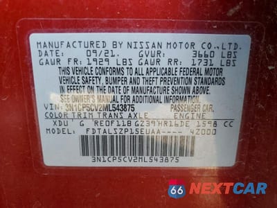 Zdjęcie 13 z 13 samochodu: 2021 NISSAN KICKS SV VIN:3N1CP5CV2ML543875 - miniatura