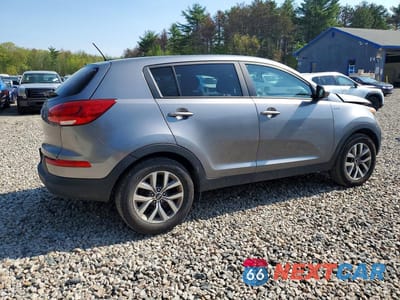 Trzecie zdjęcie samochodu z tyłu: 2015 KIA SPORTAGE LX VIN:KNDPBCAC0F7748427 - miniatura