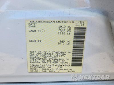 Zdjęcie 13 z 13 samochodu: 2014 NISSAN ALTIMA 2.5 SL VIN:1N4AL3AP6EN249086 - miniatura