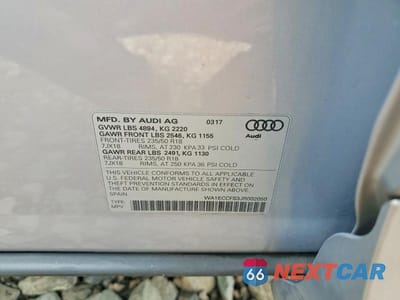 Zdjęcie 13 z 13 samochodu: 2018 AUDI Q3 PREMIUM VIN:WA1ECCFS3JR002050 - miniatura