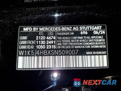 Zdjęcie 12 z 12 samochodu: 2025 MERCEDES-BENZ CLA 250 4MATIC VIN:W1K5J4HBXSN509007 - miniatura