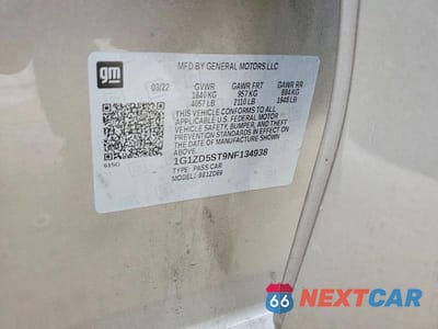 Zdjęcie 12 z 12 samochodu: 2022 CHEVROLET MALIBU LT VIN:1G1ZD5ST9NF134938 - miniatura
