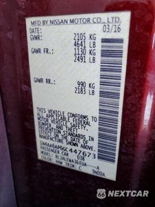 Zdjęcie 12 z 12 samochodu: 2016 NISSAN MAXIMA 3.5 SL VIN:1N4AA6AP6GC447673 - miniatura