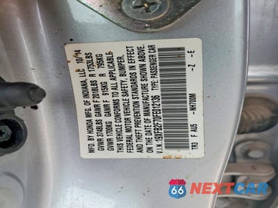 Zdjęcie 12 z 12 samochodu: 2015 HONDA CIVIC SE VIN:19XFB2F70FE012136 - miniatura