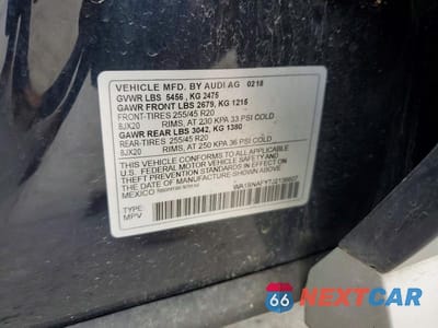 Zdjęcie 14 z 14 samochodu: 2018 AUDI Q5 VIN:WA1BNAFY7J2136607 - miniatura