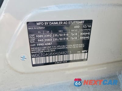 Zdjęcie 12 z 12 samochodu: 2017 MERCEDES-BENZ GLA 250 4MATIC VIN:WDCTG4GBXHJ348203 - miniatura
