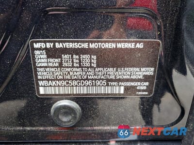 Zdjęcie 12 z 12 samochodu: 2016 BMW 550 I VIN:WBAKN9C58GD961905 - miniatura