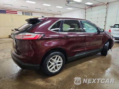 Trzecie zdjęcie samochodu z tyłu: 2021 FORD EDGE SEL VIN:2FMPK3J96MBA00656 - miniatura