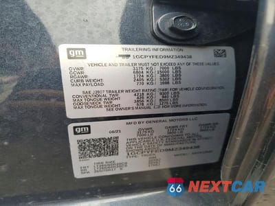 Zdjęcie 12 z 12 samochodu: 2021 CHEVROLET SILVERADO K1500 LT TRAIL BOSS VIN:1GCPYFED9MZ349438 - miniatura