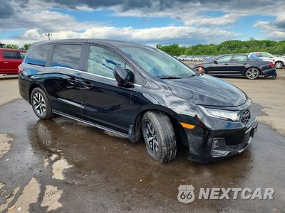 Czwarte zdjęcie samochodu z boku: 2025 HONDA ODYSSEY EXL VIN:5FNRL6H60SB005830 - miniatura