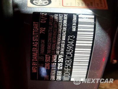 Zdjęcie 12 z 12 samochodu: 2012 MERCEDES-BENZ E 350 VIN:WDDHF5KB7CA590473 - miniatura