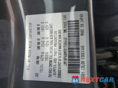 Zdjęcie 12 z 12 samochodu: 2025 MAZDA 3 SELECT SPORT VIN:JM1BPABM9S1768440 - miniatura