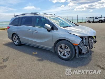 Czwarte zdjęcie samochodu z boku: 2019 HONDA ODYSSEY EXL VIN:5FNRL6H75KB130668 - miniatura