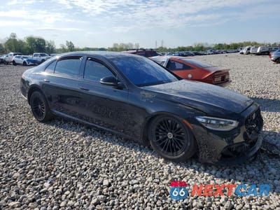 Czwarte zdjęcie samochodu z boku: 2021 MERCEDES-BENZ S 580 4MATIC VIN:W1K6G7GBXMA046639 - miniatura