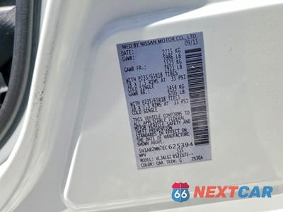 Zdjęcie 13 z 13 samochodu: 2014 NISSAN PATHFINDER SL VIN:5N1AR2MN7EC625394 - miniatura